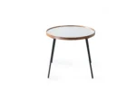 Espresso Noir Table White