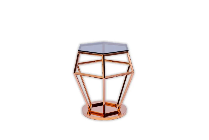 Rose golden Mocha Side Table - Image 1