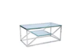 Silvery espresso coffee table - Image 2